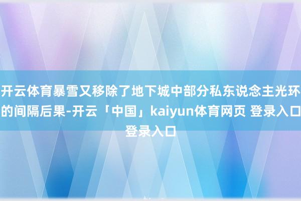 开云体育暴雪又移除了地下城中部分私东说念主光环的间隔后果-开云「中国」kaiyun体育网页 登录入口