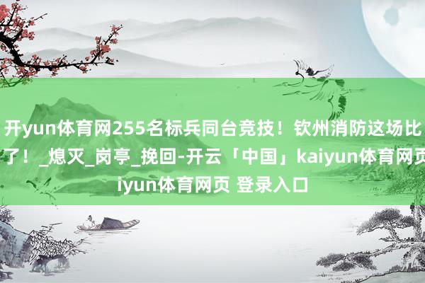 开yun体育网255名标兵同台竞技！钦州消防这场比武太“燃”了！_熄灭_岗亭_挽回-开云「中国」kaiyun体育网页 登录入口