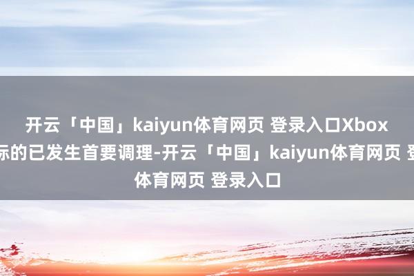 开云「中国」kaiyun体育网页 登录入口Xbox的投资标的已发生首要调理-开云「中国」kaiyun体育网页 登录入口