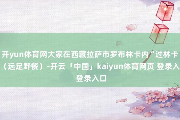 开yun体育网大家在西藏拉萨市罗布林卡内“过林卡”（远足野餐）-开云「中国」kaiyun体育网页 登录入口